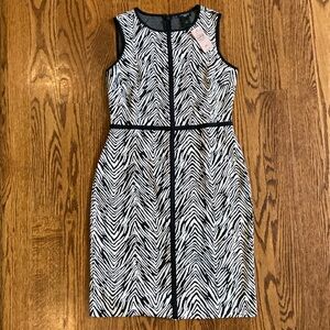 Ann Taylor petite zebra print mini dress
